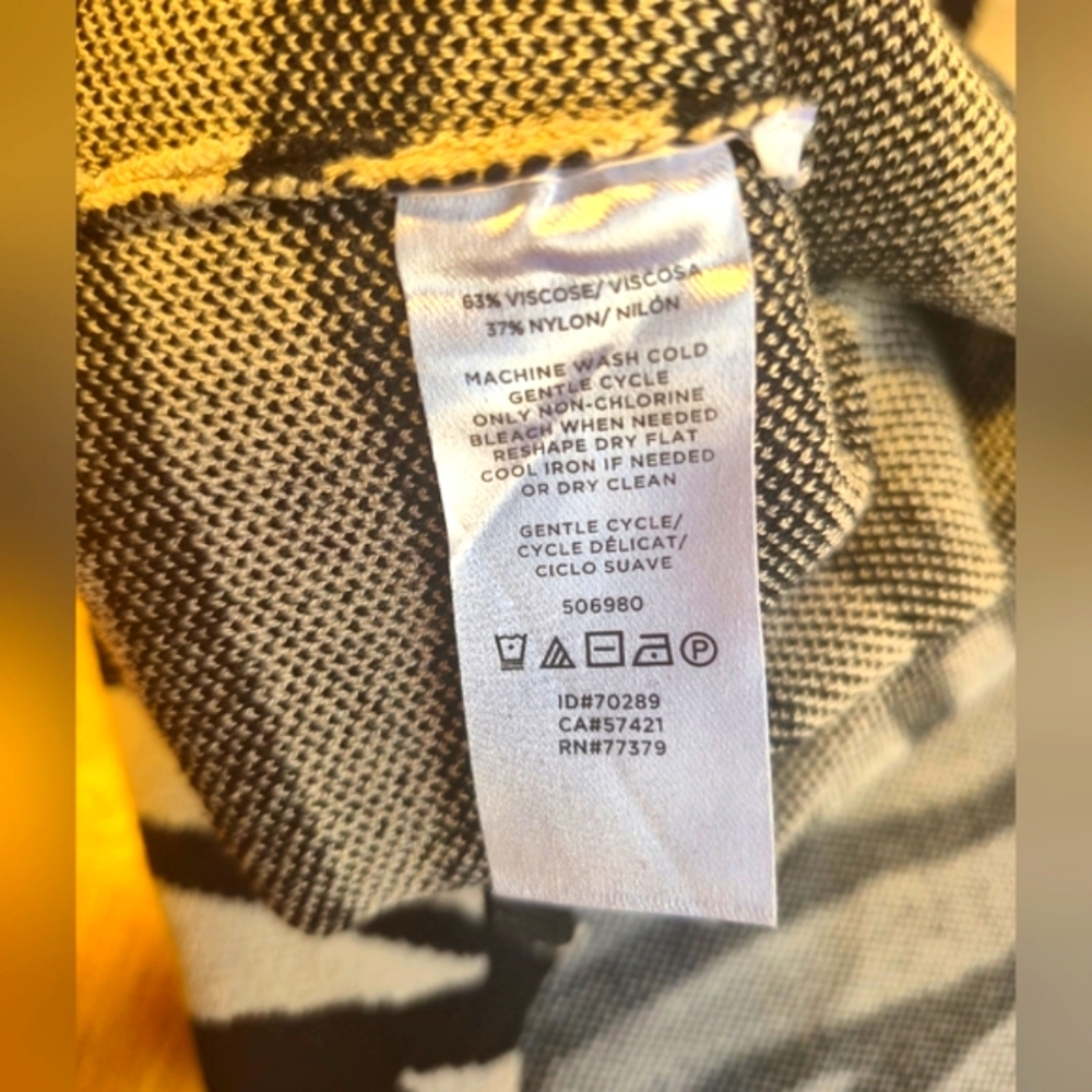 Ann Taylor Black and White Zebra Print Sweater - Picture 8 of 10